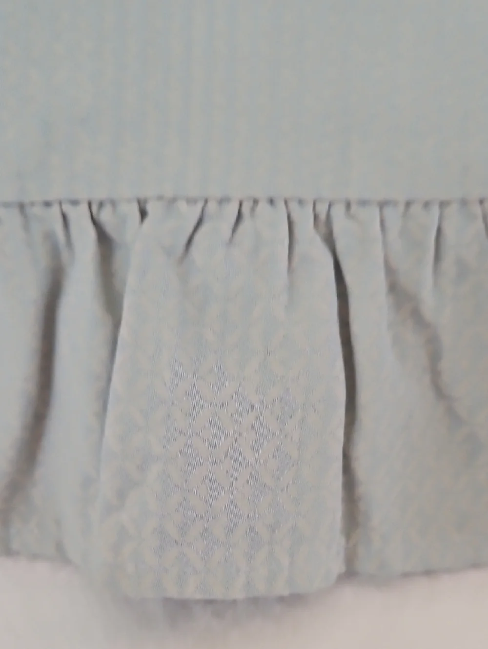 Ralph Lauren Blue Sage Woven Ruffle Hem Cotton Standard Pillowcase Set